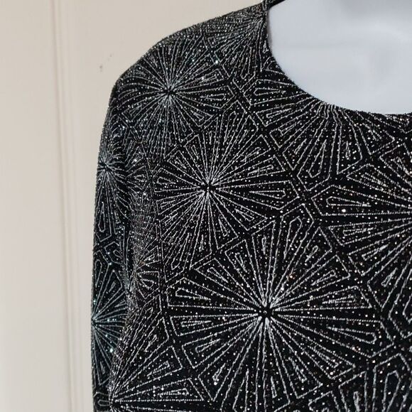 Divided by H&M Silver Sparkeling Dress with cut out back sz 10 - Picture 5 of 9